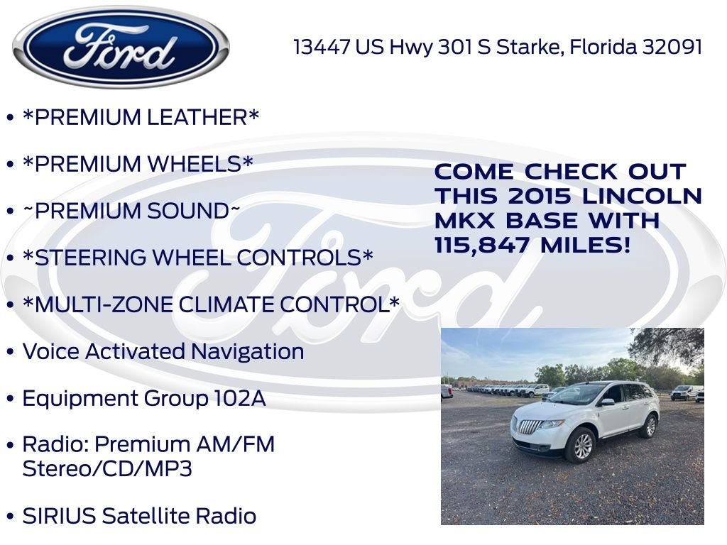 2015 Lincoln MKX Base