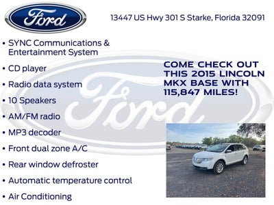 2015 Lincoln MKX Base