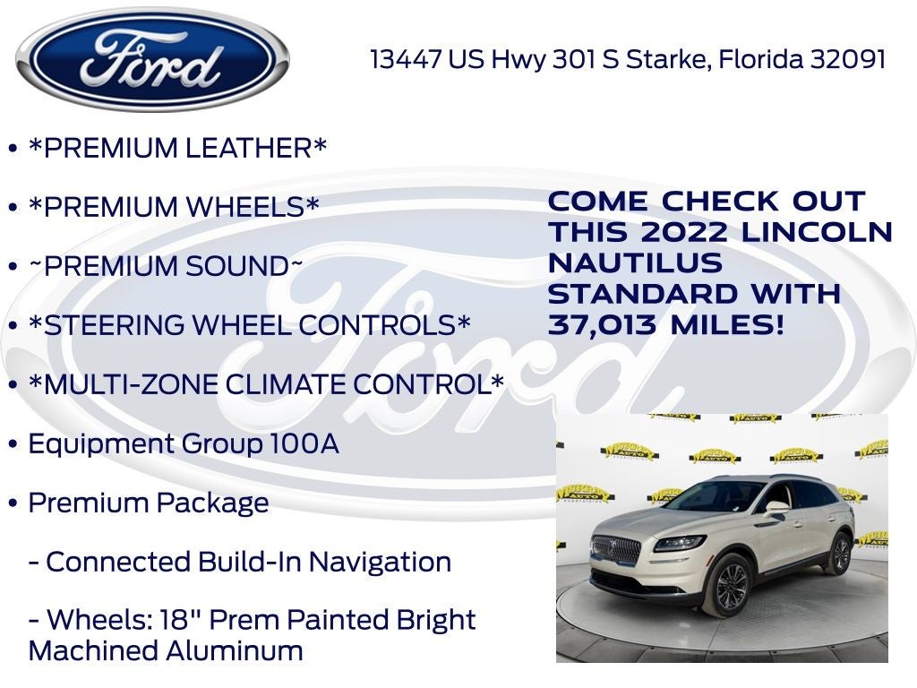 2022 Lincoln Nautilus Standard