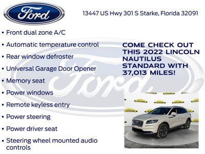2022 Lincoln Nautilus Standard