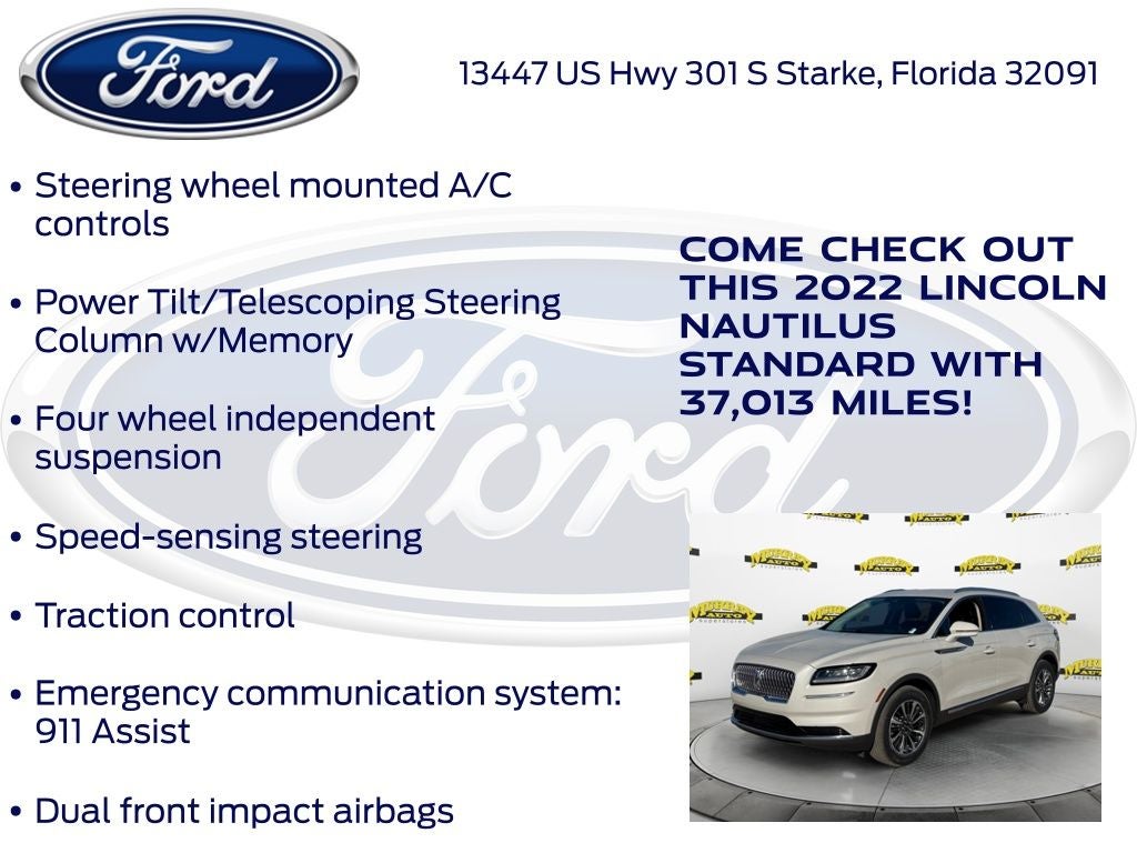 2022 Lincoln Nautilus Standard