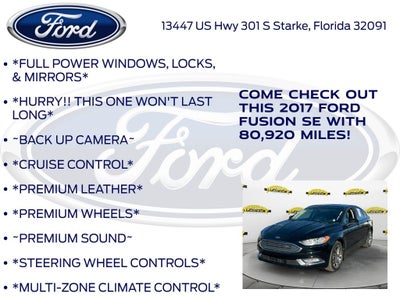2017 Ford Fusion SE