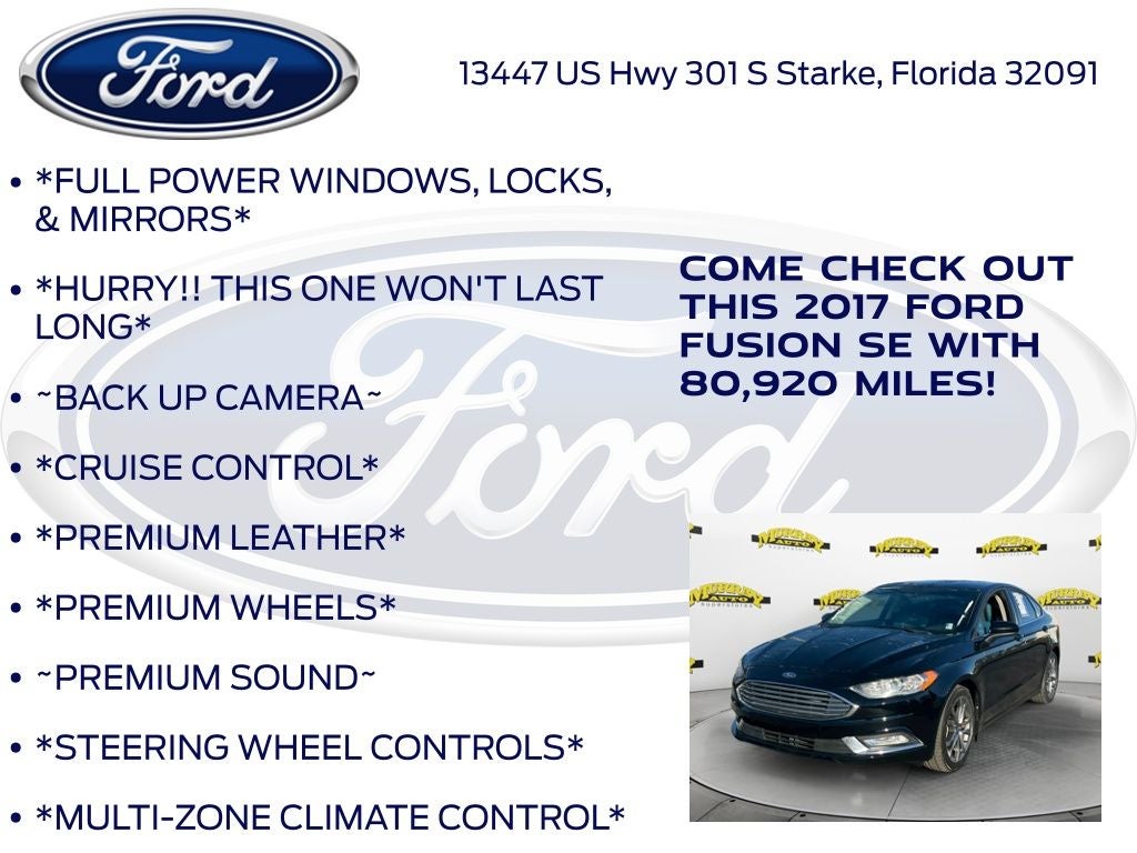 2017 Ford Fusion SE