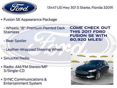 2017 Ford Fusion SE