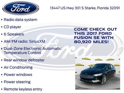 2017 Ford Fusion SE