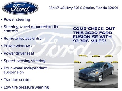 2020 Ford Fusion SE