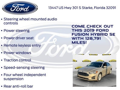 2019 Ford Fusion Hybrid SE