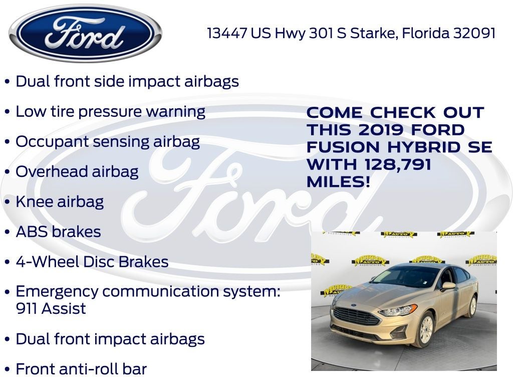 2019 Ford Fusion Hybrid SE