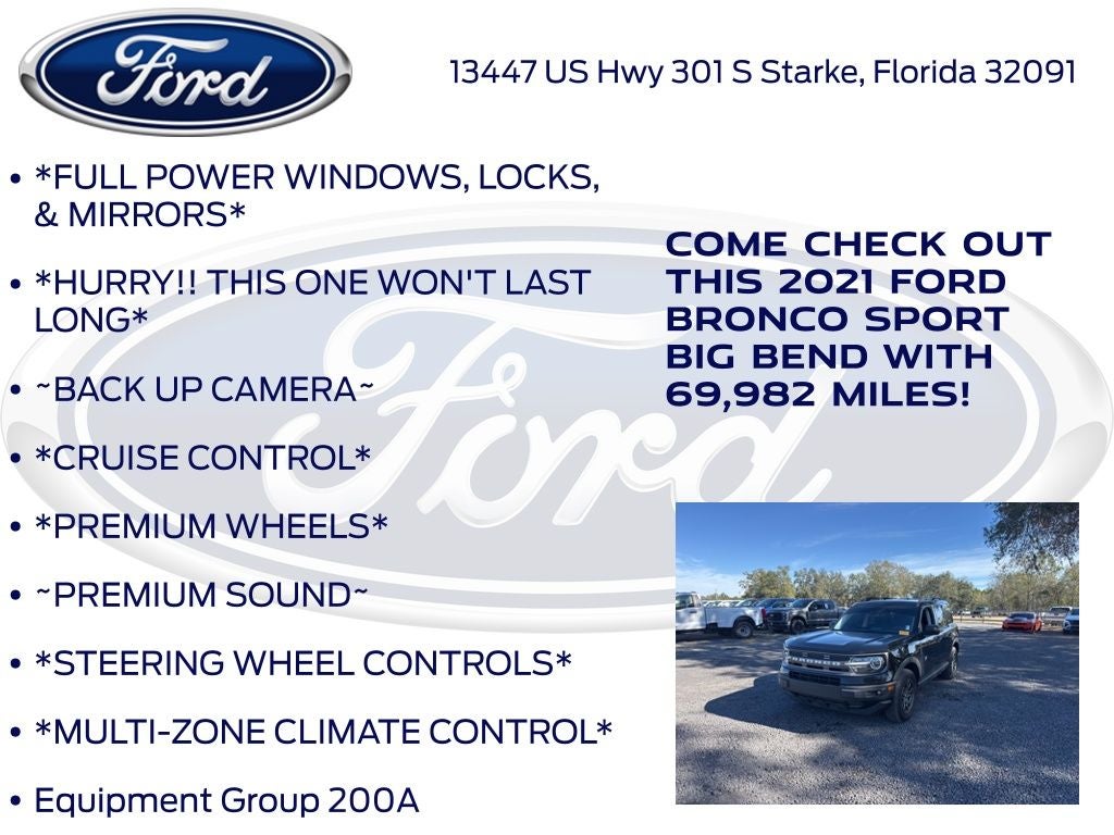 2021 Ford Bronco Sport Big Bend
