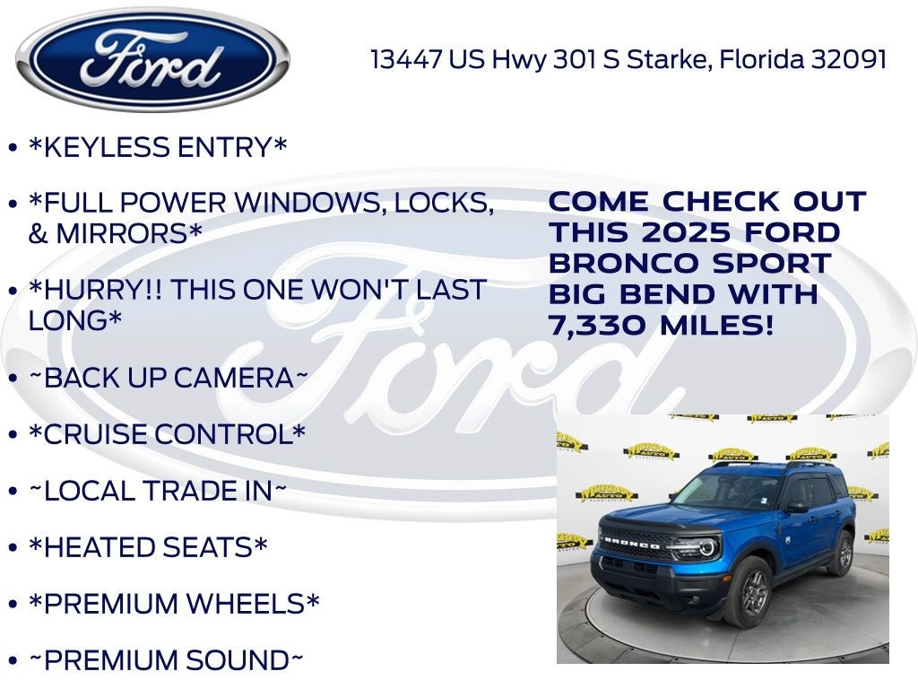 2025 Ford Bronco Sport Big Bend