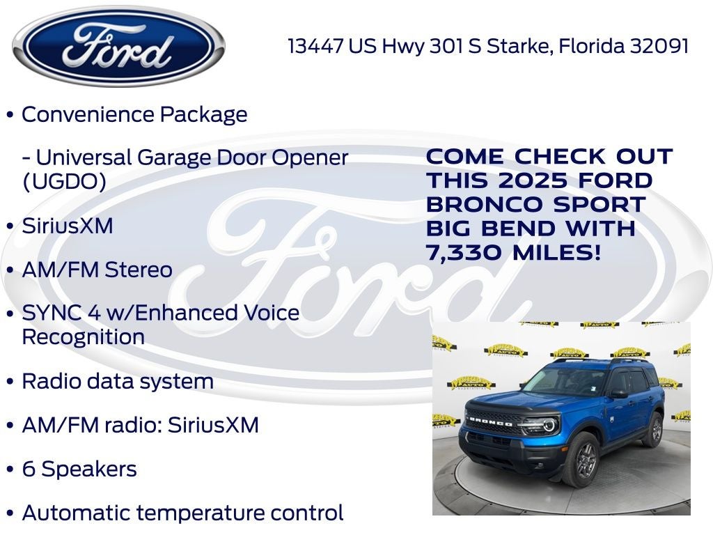 2025 Ford Bronco Sport Big Bend