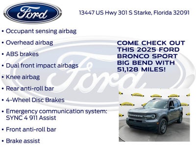 2025 Ford Bronco Sport Big Bend