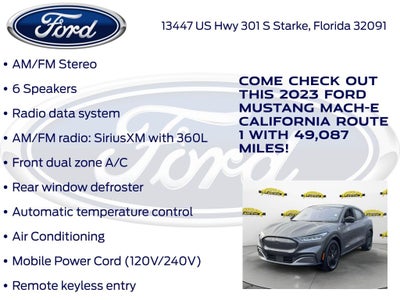 2023 Ford Mustang Mach-E California Route 1