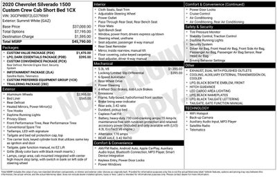 2020 Chevrolet Silverado 1500 Custom 5.3