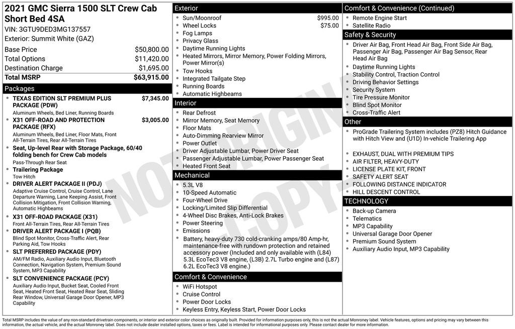 2021 GMC Sierra 1500 SLT