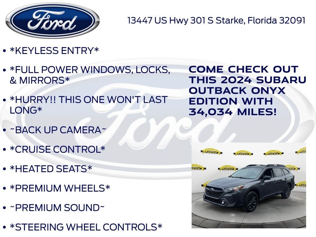 2024 Subaru Outback Onyx Edition