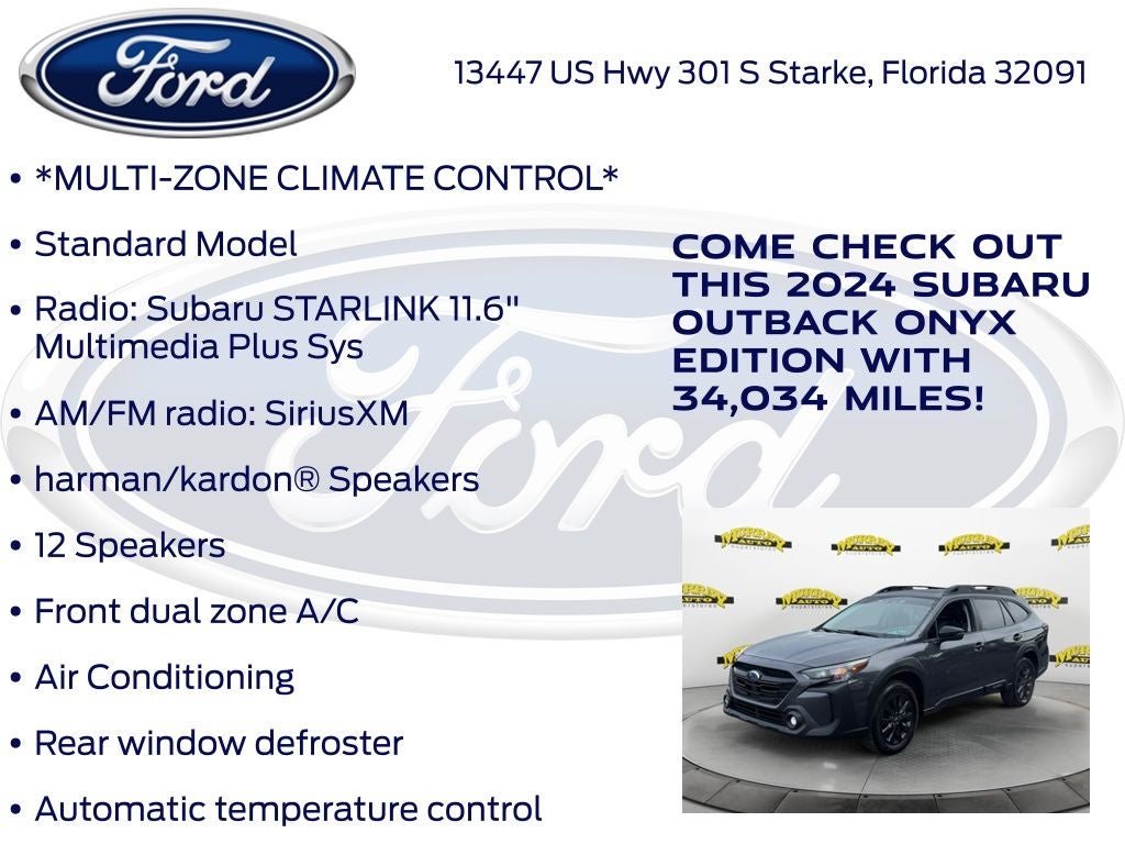 2024 Subaru Outback Onyx Edition