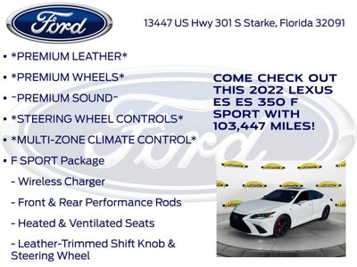 2022 Lexus ES 350 F Sport