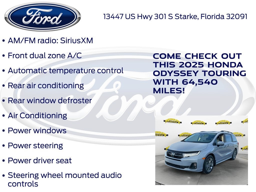 2025 Honda Odyssey Touring