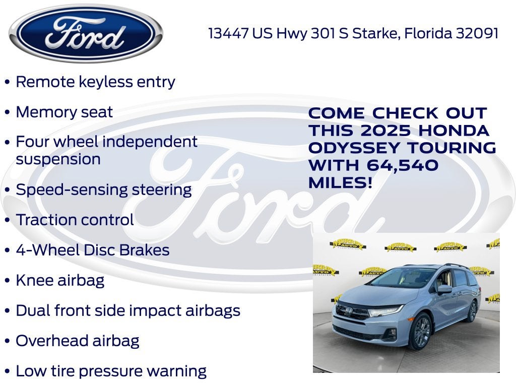 2025 Honda Odyssey Touring