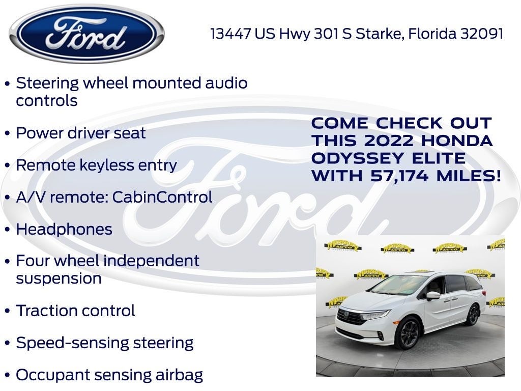2022 Honda Odyssey Elite