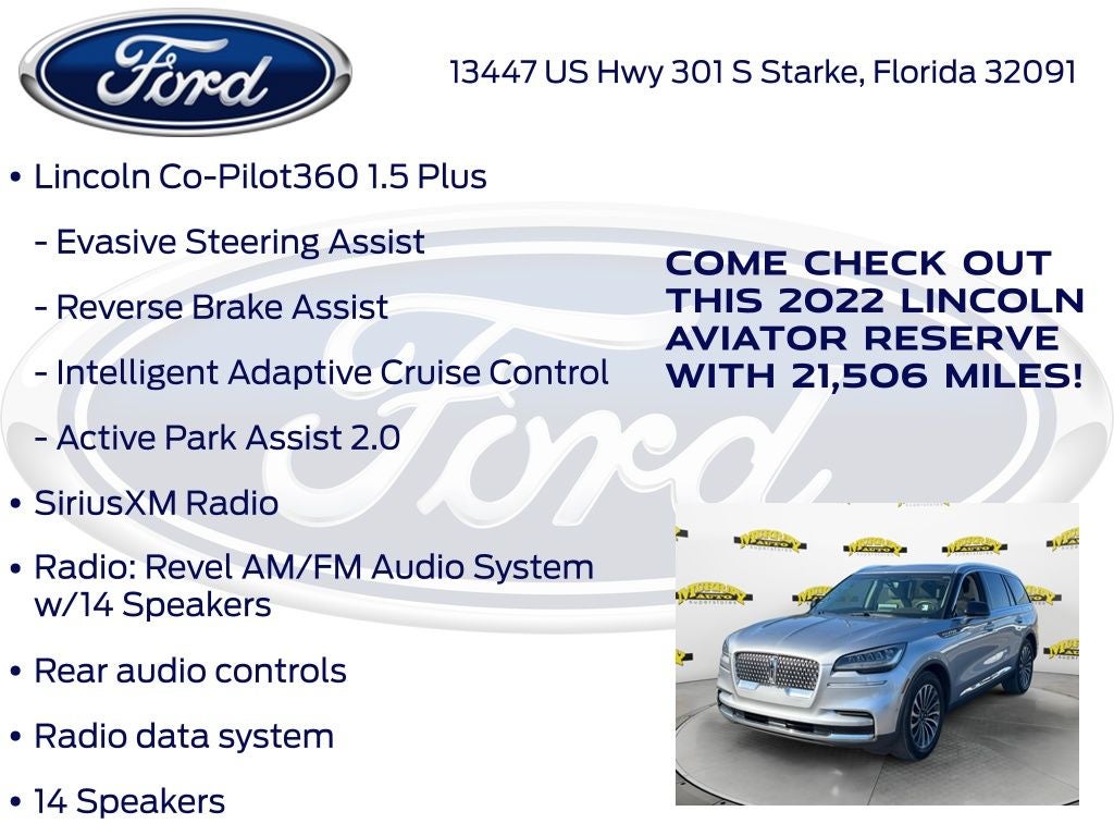 2022 Lincoln Aviator Reserve