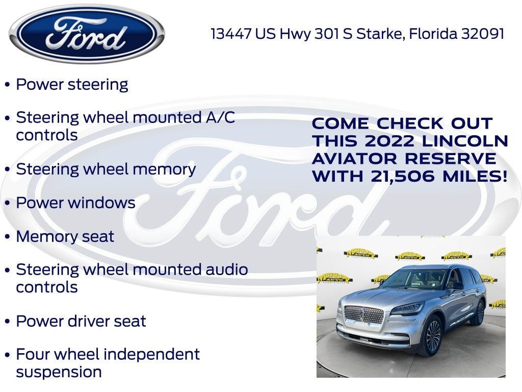 2022 Lincoln Aviator Reserve