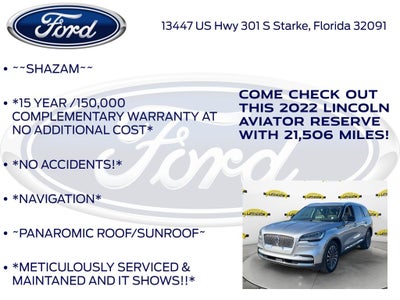 2022 Lincoln Aviator Reserve