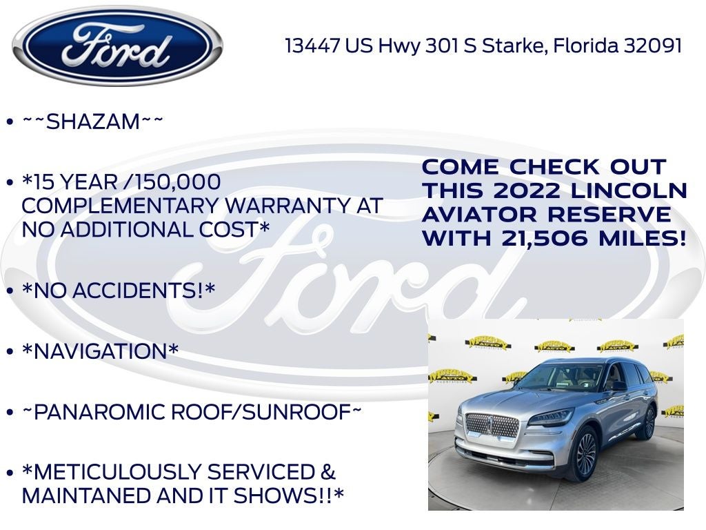 2022 Lincoln Aviator Reserve