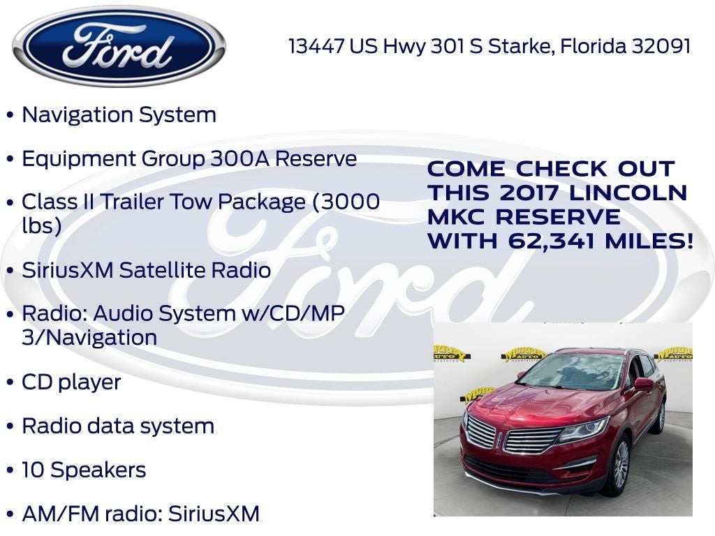 2017 Lincoln MKC Reserve