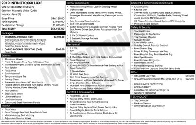 2019 INFINITI QX60 LUXE