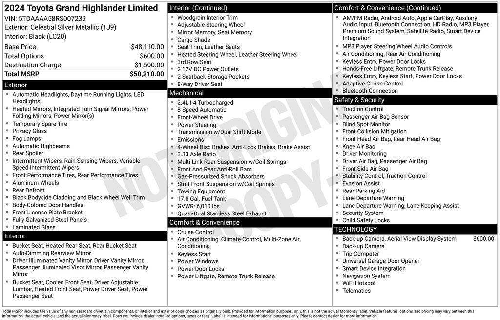 2024 Toyota Grand Highlander XLE