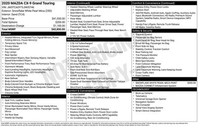 2020 Mazda Mazda CX-9 Grand Touring