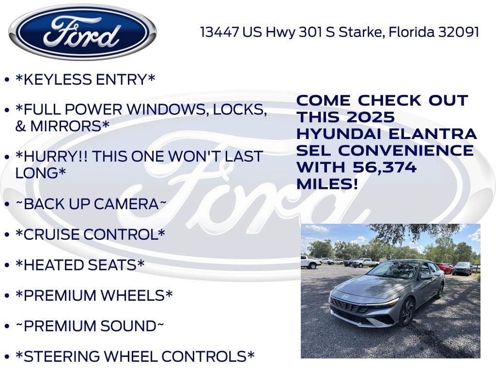 2025 Hyundai Elantra SEL Convenience