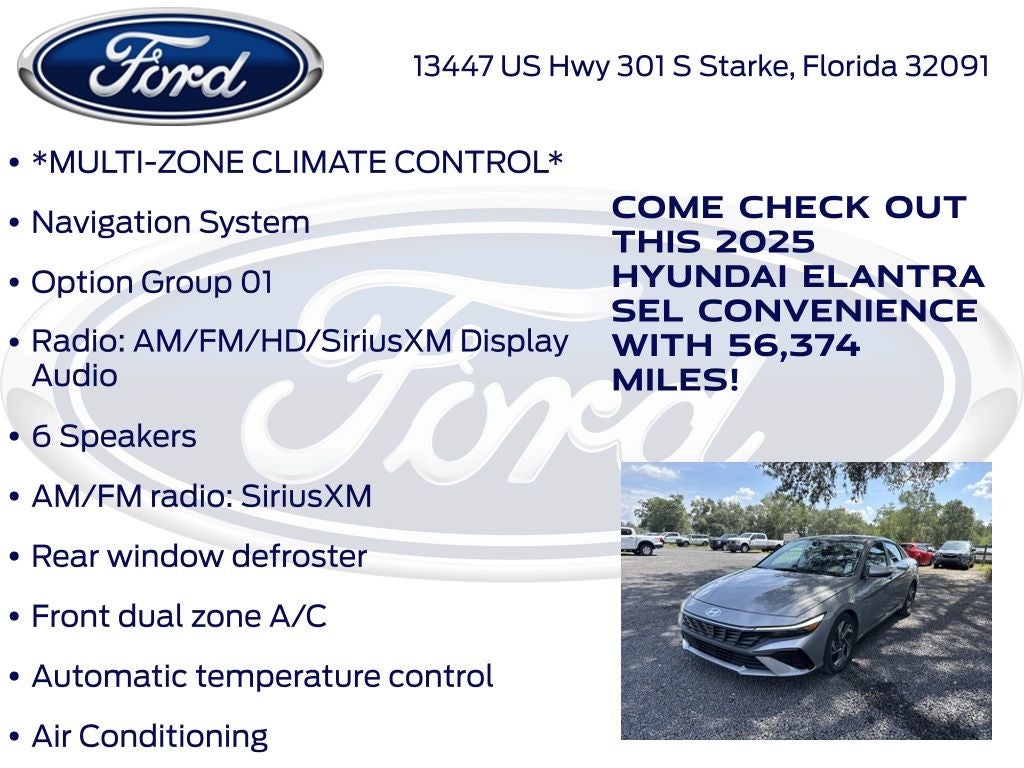 2025 Hyundai Elantra SEL Convenience