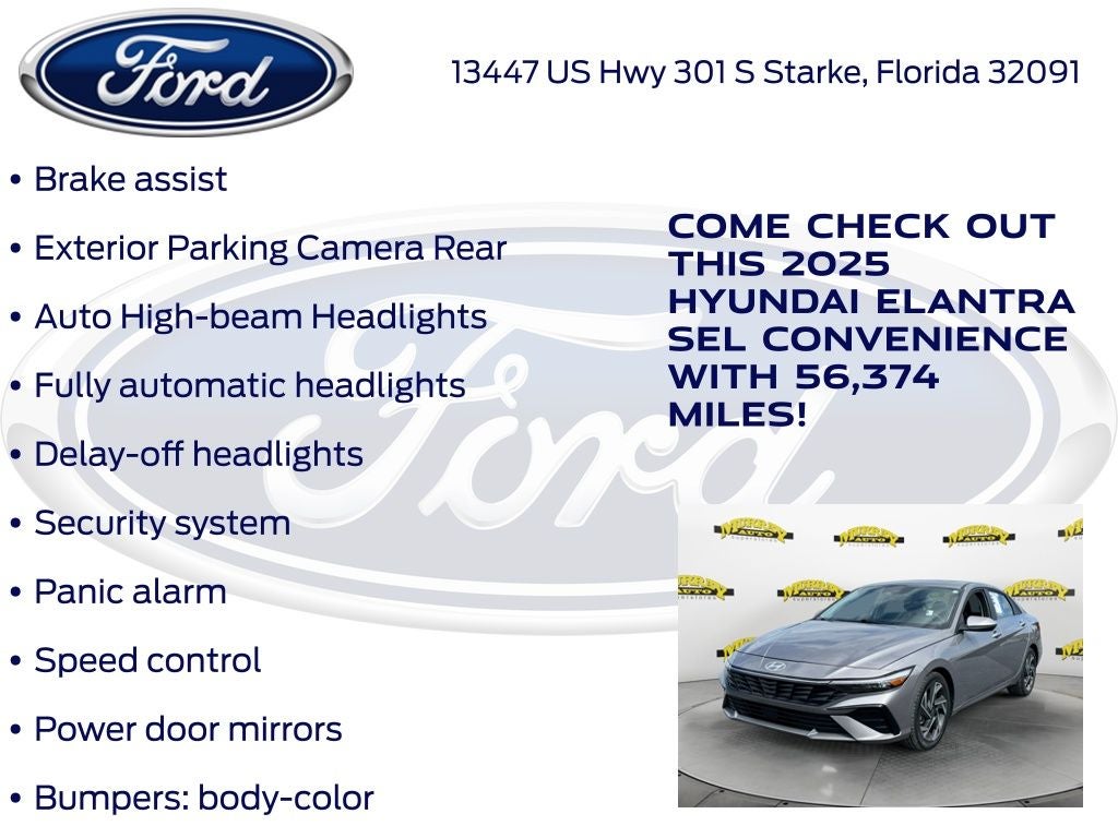 2025 Hyundai Elantra SEL Convenience