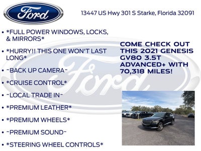 2021 Genesis GV80 3.5T Advanced +