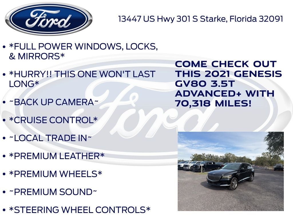 2021 Genesis GV80 3.5T Advanced +