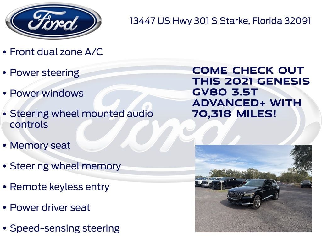 2021 Genesis GV80 3.5T Advanced +