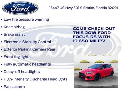 2018 Ford Focus RS