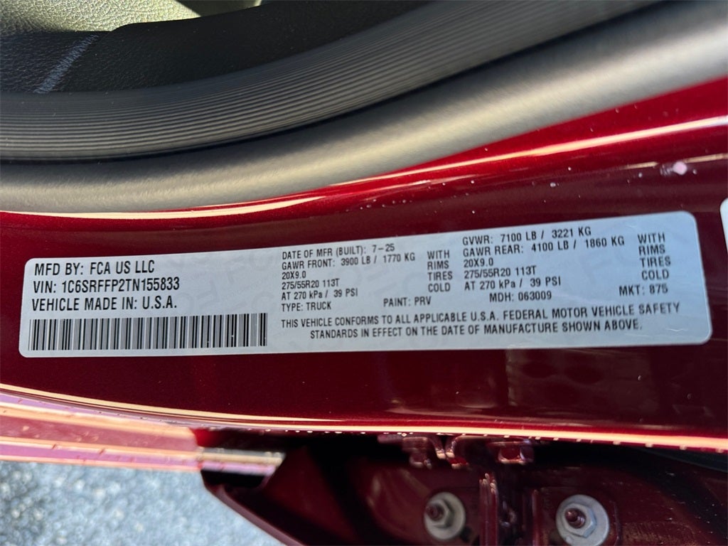 2026 RAM Ram 1500 RAM 1500 BIG HORN CREW CAB 4X4 5'7' BOX