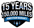 15 Year 150,000 Miles Powertrain Warranty